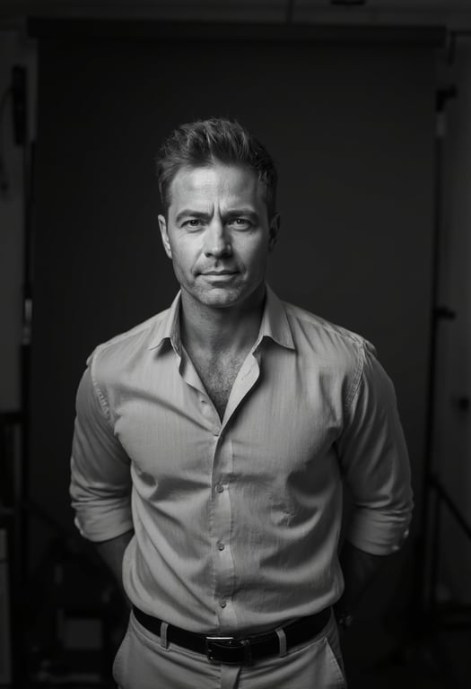 Patrick Lamb — bw studio portrait