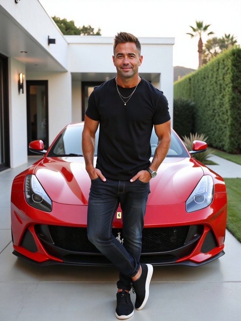 Patrick Lamb — red ferrari